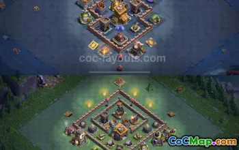 Top BH7 Anti 3 Star Base Designs for Clash of Clans #23012