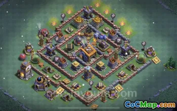 Top BH8 Anti 3 Stars Base Designs - Clash of Clans #23097