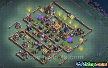 Top BH8 Anti Everything Base Design - Clash of Clans #23073