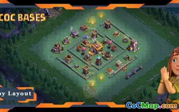 Top BH8 Builder Hall Base Layout - Anti 2 Stars with Link #21729
