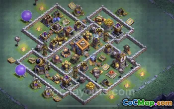 Top BH9 Anti-2 Star Base Designs for Clash of Clans #23108