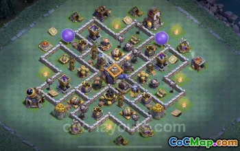 Top BH9 Anti 2 Star Base Designs & Links - Clash of Clans #23155