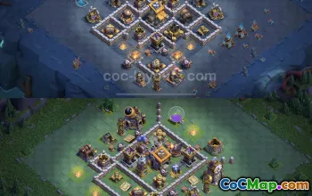 Top BH9 Anti 3 Stars Base in Clash of Clans 2023 #17878