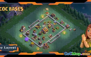 Top Builder Hall 09 Basdesign för Clash of Clans #18520