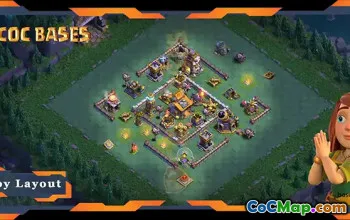 Top Builder Hall 10 Base Layout - Anti Air & 2 Stars #21993