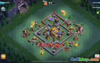 Top Builder Hall 10 Trophy Base - Anti 6 Star | COC Guide #21893
