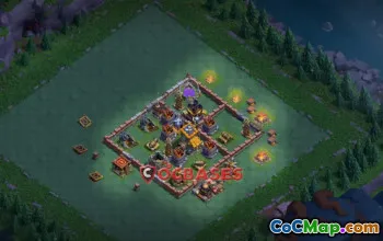 Top Builder Hall 10 Trophy Base for Clash of Clans #22258