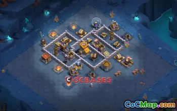 Top Builder Hall 10 Trophy Base for Clash of Clans #24096