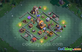Top Builder Hall 4 Anti-Everything Base Layout - Clash of Clans 2024 #17794