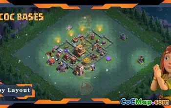 Top Builder Hall 4 Base: Anti 2 Stars Layout & Link #21500