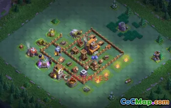 Top Builder Hall 4 Trophy Base | Clash of Clans 💯 #19009