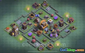 Top Builder Hall 5 Anti Everything Base - Clash of Clans #22770