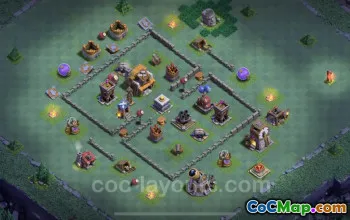 Top Builder Hall 5 Anti-Everything Base Design - Clash of Clans #22839