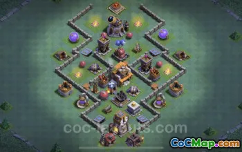 Top Builder Hall 5 Base Design & Copy Link - Clash of Clans #22783