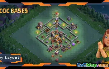 Top Builder Hall 5 Base Layout - Anti Everything for COC #21555