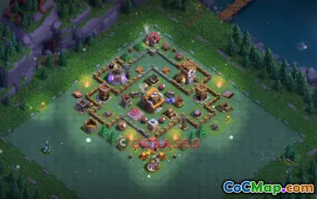 Top Builder Hall 5 Trophy Base: Anti 2-3 Star Design 💜 #19255