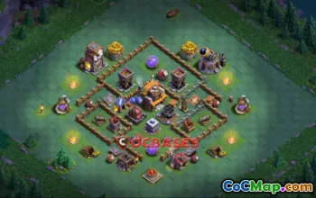 Top Builder Hall 5 Trophy Base - Clash of Clans Strategies #23631