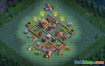 Top Builder Hall 5 Trophy Base in Clash of Clans #19175