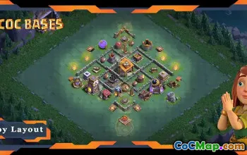 Top Builder Hall 6 Base - Anti Air Layout & Links - COC #21639