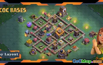 Top Builder Hall 6 Base Design & Link - Clash of Clans #21649