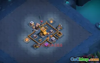 Top Builder Hall 6 Trophy Base: Anti Air/Ground | COC Guide #22566