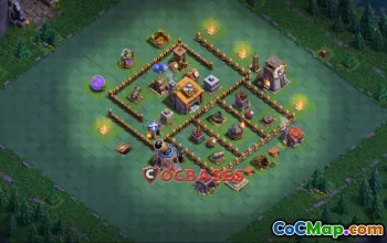 Top Builder Hall 6 Trophy Base - Clash of Clans Link #22939