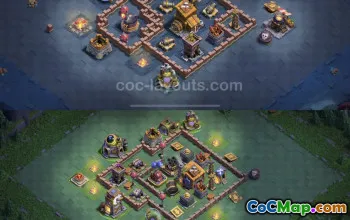 Top Builder Hall 7 Anti 3 Stars Base Designs - Clash of Clans #23057