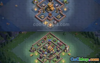 Top Builder Hall 7 Anti-Everything Base Design - COC #23038
