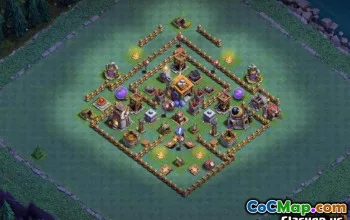 Top Builder Hall 7 COC Baslayouter & Maps for Farming & Trophies #14029