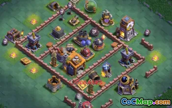 Top Builder Hall 7 Trophy Base Design - Clash of Clans #22982