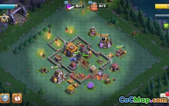 Top Builder Hall 7 Trophy Base for Clash of Clans #18852