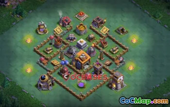 Top Builder Hall 7 Trophy Base for Clash of Clans #23378
