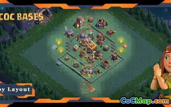 Top Builder Hall 8 Base - Anti 3 Star Layout & Link #21742