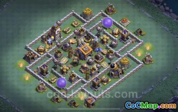 Top Builder Hall 9 Anti-Everything Base Design - Clash of Clans #23171