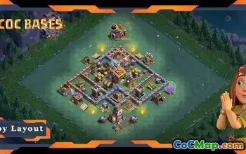 Top Builder Hall 9 Base | Anti 2-Star Layout in COC #21769