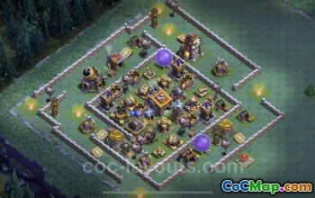 Top Builder Hall 9 Base Design - Max Levels & Links #23110