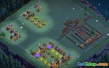 Top Builder Hall 9 Base Layouts & Links voor COC #15095