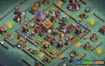 Top Builder Hall 9 Baslayouter & kartor för COC #14877