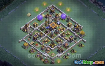 Top Builder Hall 9 Max Base Design - Clash of Clans #23106