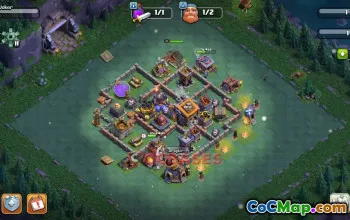 Top Builder Hall 9 Trophy Base: Anti-Air & Anti-Ground #19218