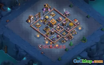 Top Builder Hall 9 Trophy Base - Clash of Clans Strategies #18872