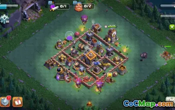 Top Builder Hall 9 Trophy Base for Clash of Clans #18855