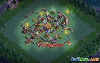 Top Builder Hall 9 Trophy Base for Clash of Clans #22794