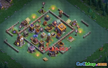 Top Builder Hall 9 Trophy Base for Clash of Clans #23713
