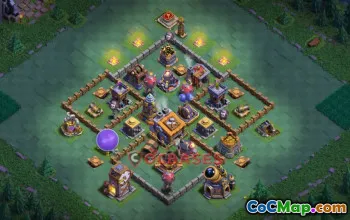 Top Builder Hall 9 Trophy Base för Pekka och Witch Defense #18765