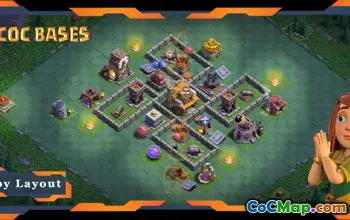 Top Builder Hall Level 5 Base Designs & Links - COC BH05 #21525