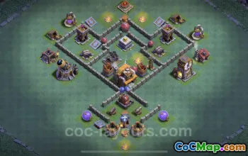 Top Builder Hall Level 5 Base Layout & Link - Clash of Clans #22846