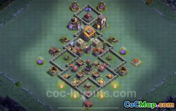 Top Builder Hall Level 6 Base with Links - Clash of Clans #22966