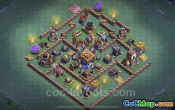 Top Builder Hall Level 7 Max Base Design - Clash of Clans #23029