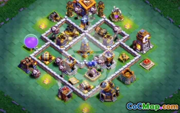 Top Clash of Clans Base Layouts for Builder Hall 9 #54345